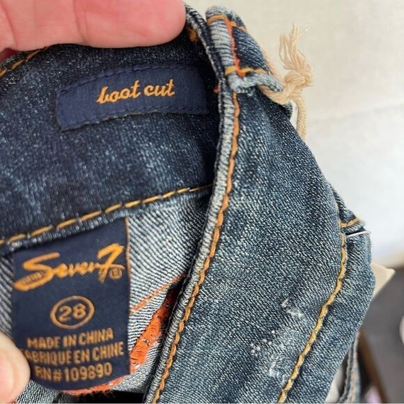 SEVEN7 Dark Wash Bootcut Jeans 7/28 - Picture 7 of 7